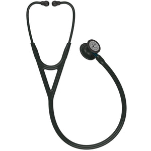 Littmann Cardiology IV Diagnostic Stethoscope: Black & Black - Blue Stem 6201