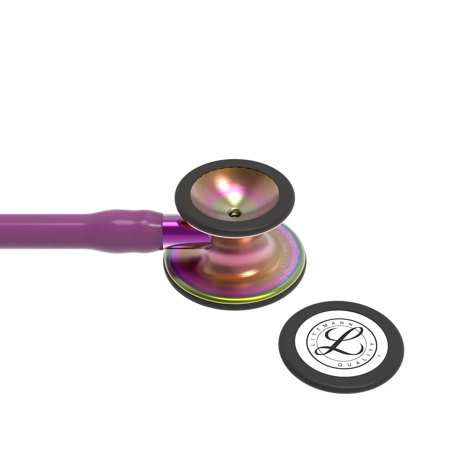 Littmann Cardiology IV Diagnostic Stethoscope: Rainbow & Plum - Violet Stem 6205