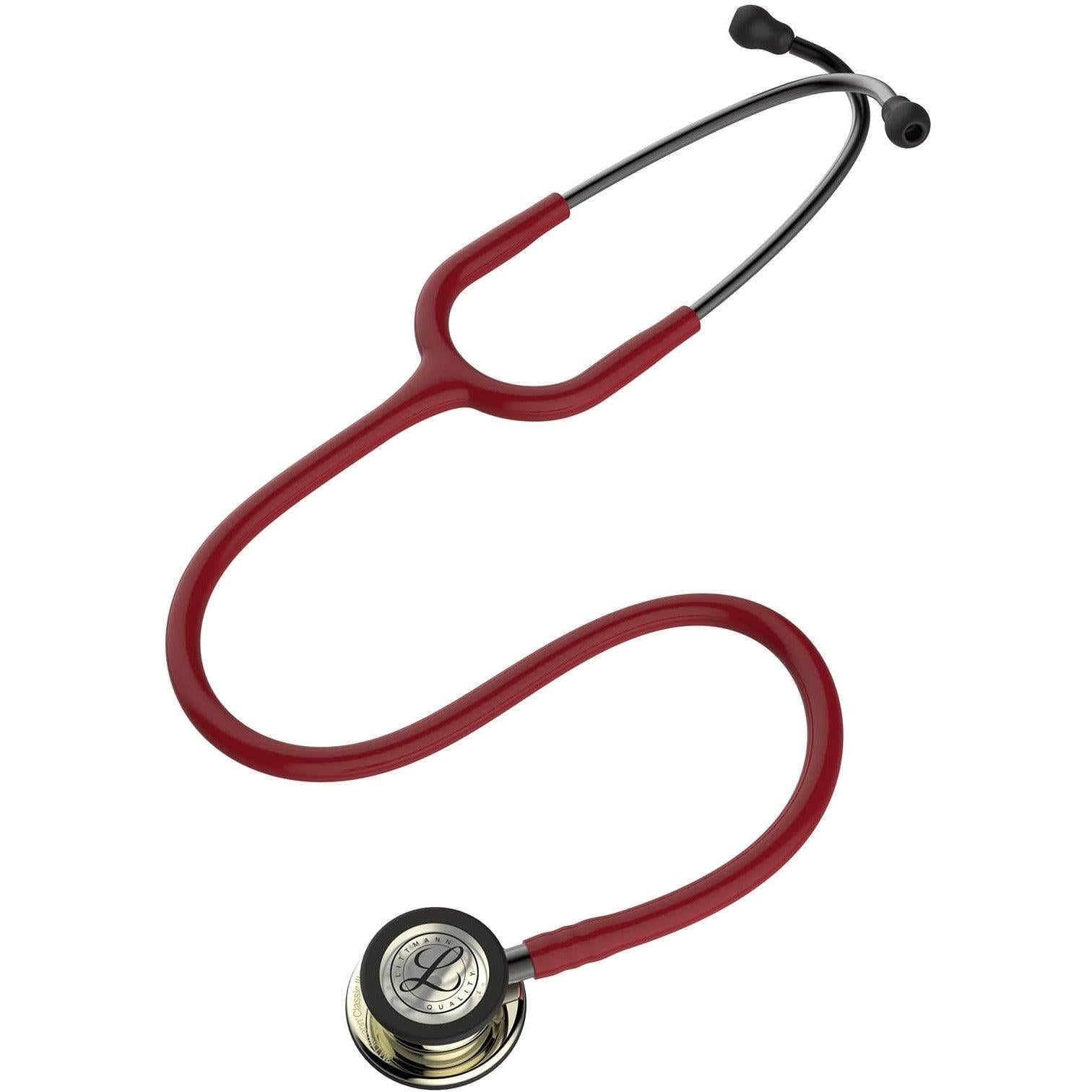 Littmann Classic III Monitoring Stethoscope: Champagne & Burgundy 5864