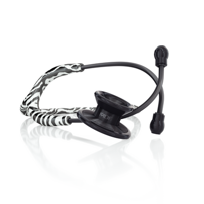 MD One Epoch Titanium Adult Stethoscope - Zebra/BlackOut