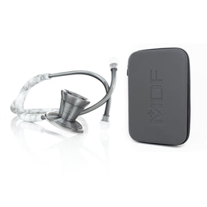 ProCardial® Titanium Adult Cardiology Stethoscope - Carrera Marble/Metalika+ Case