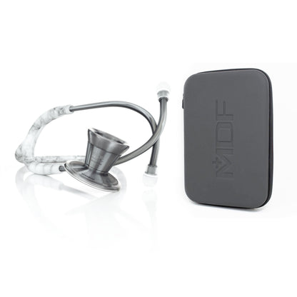 ProCardial® Titanium Adult Cardiology Stethoscope - Carrera Marble/Metalika+ Case