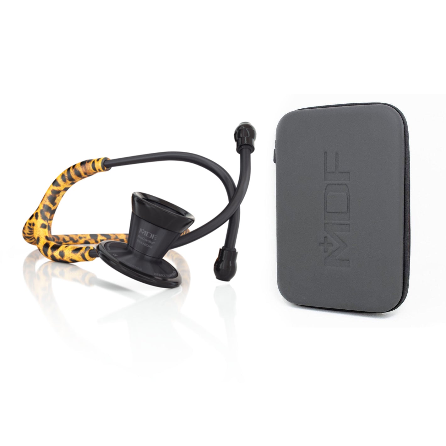 ProCardial® Titanium Adult Cardiology Stethoscope - Cheetah/BlackOut + Case