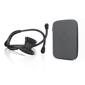 ProCardial® Titanium Adult Cardiology Stethoscope - Black Glitter/BlackOut + Case