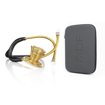 ProCardial® Titanium Adult Cardiology Stethoscope - Black Glitter/Gold + Case