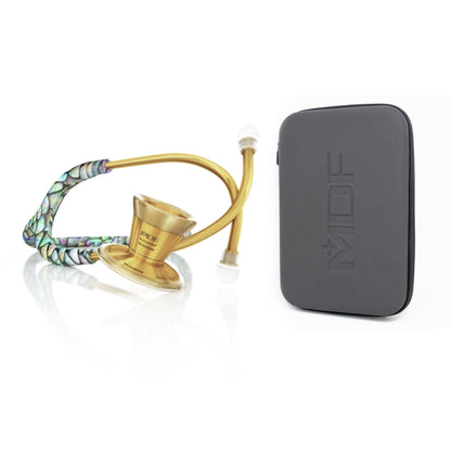 ProCardial® Titanium Adult Cardiology Stethoscope - Mermaid/Gold + Case