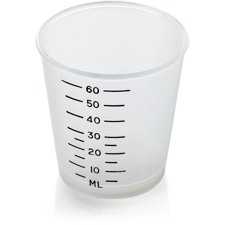 Medicine measure black line graduations 60ml - Pack of 1500