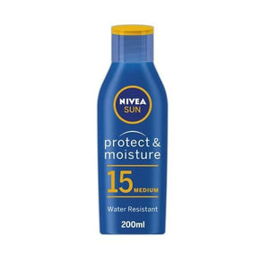 NIVEA Suncream Lotion SPF15 - Protect & Moisture - 200ml