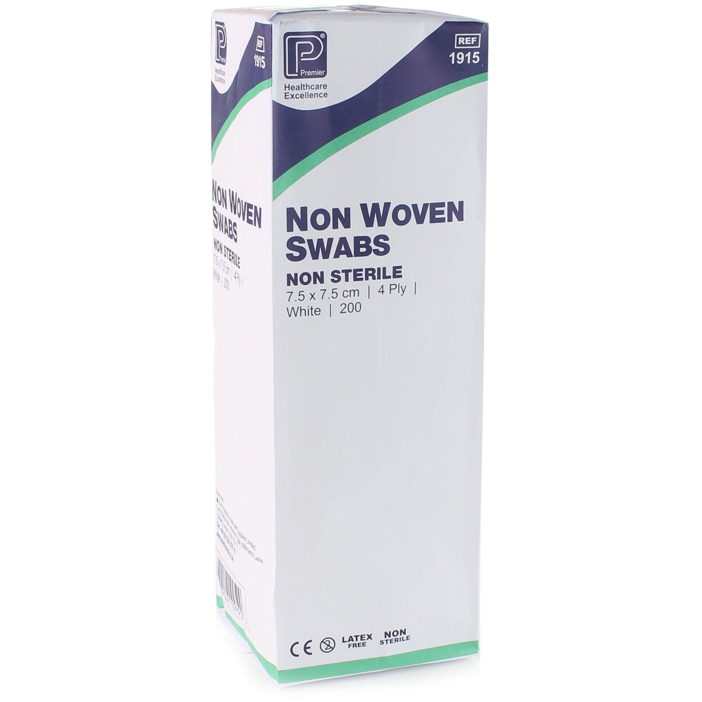 Non-Woven Swabs - 7.5 x 7.5cm 4 Ply x 200