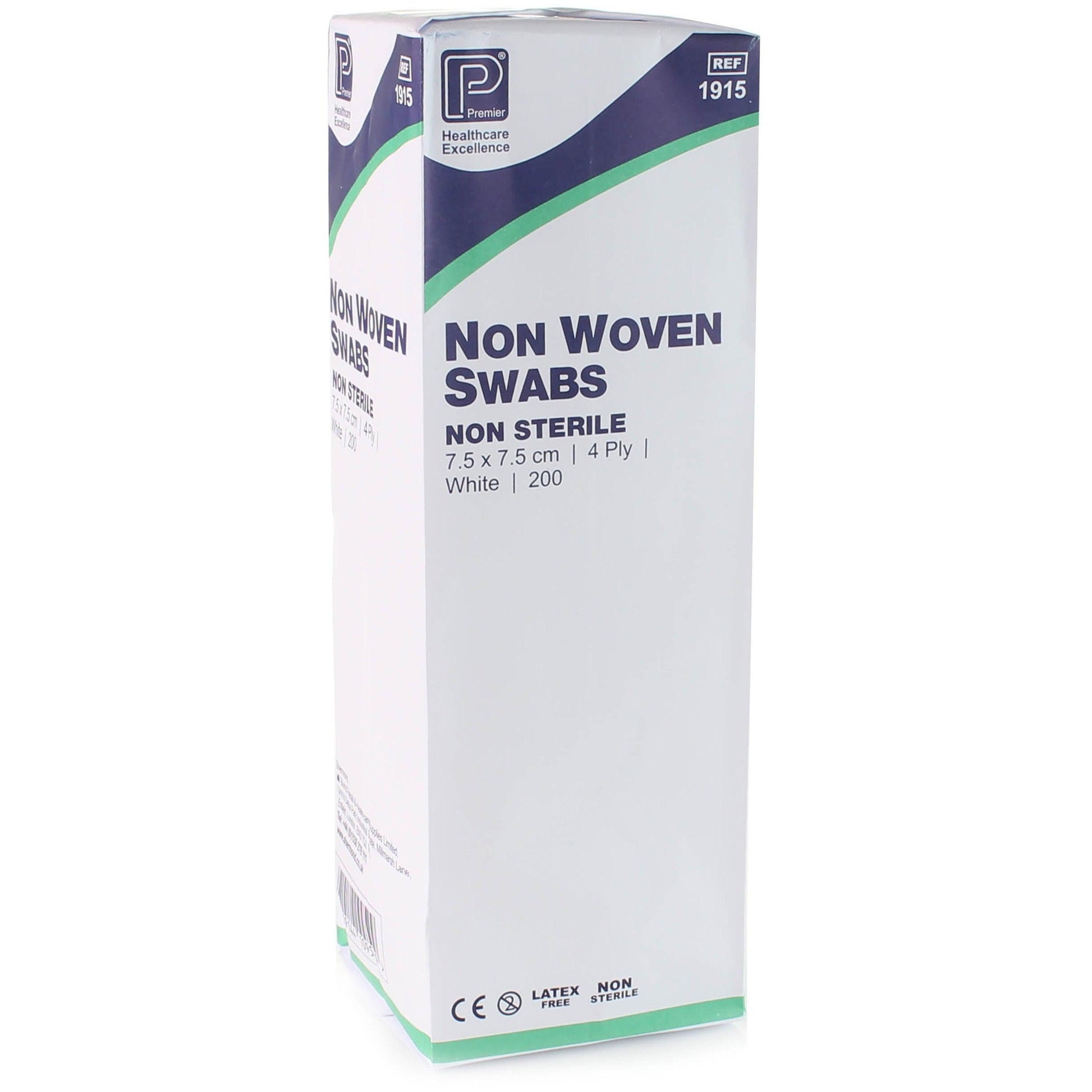 Non-Woven Swabs - 7.5 x 7.5cm 4 Ply x 200