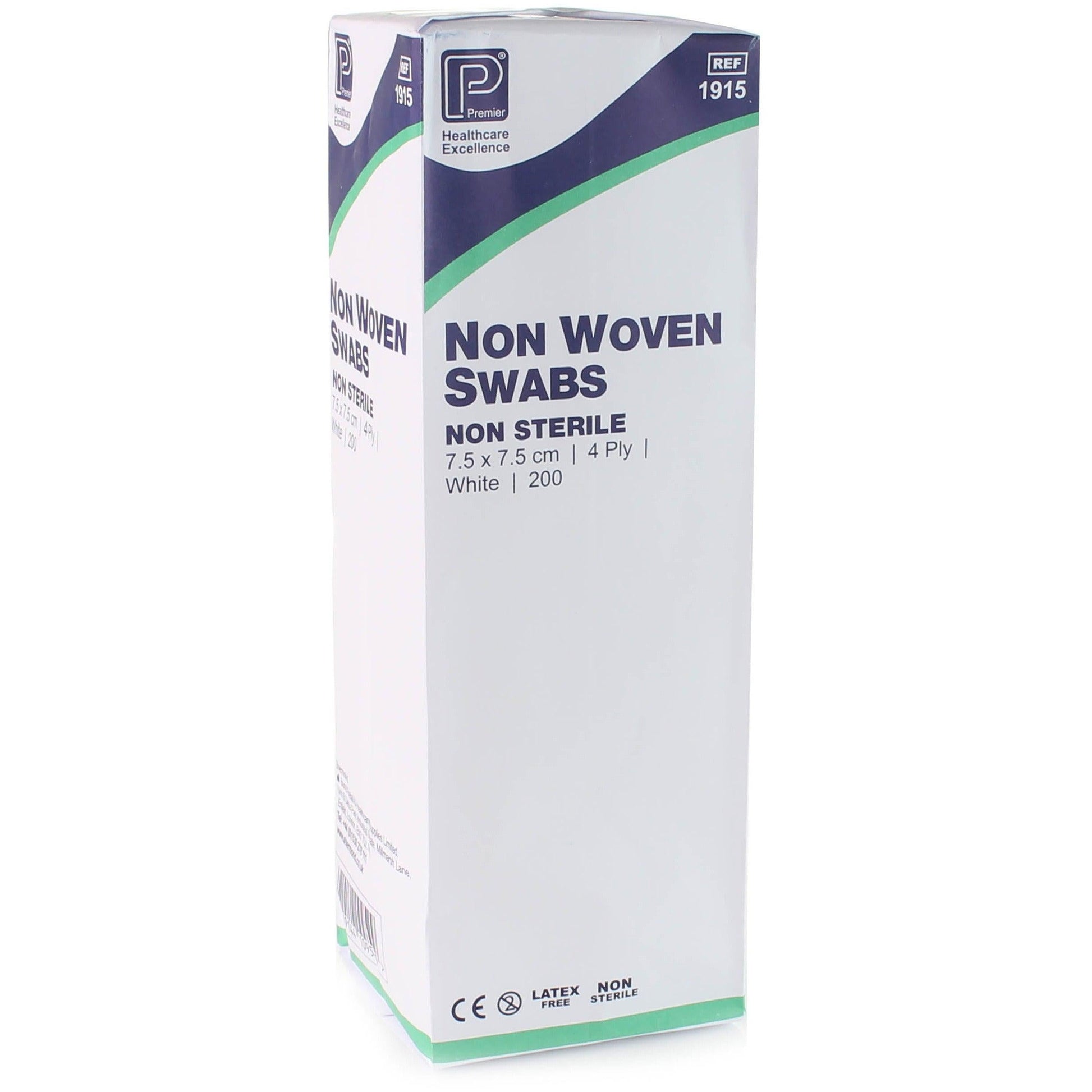 Non-Woven Swabs - 7.5 x 7.5cm 4 Ply x 200