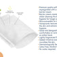 Omnitex Bed Bath Wet Wash Gloves with barrier cream, rectangular shaped 10pk