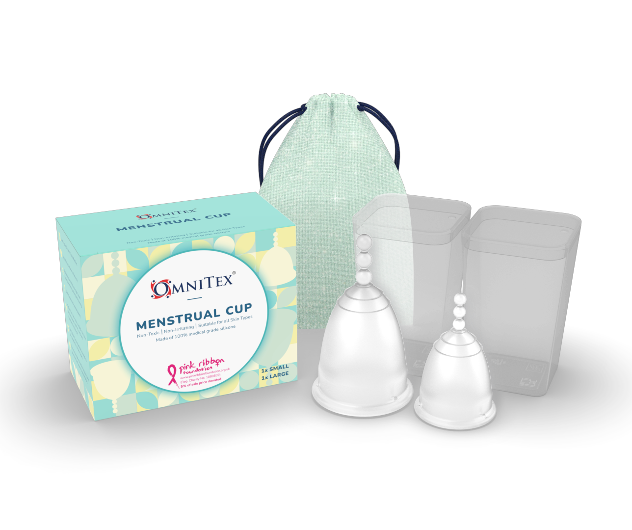 Omnitex Menstrual Cups x2