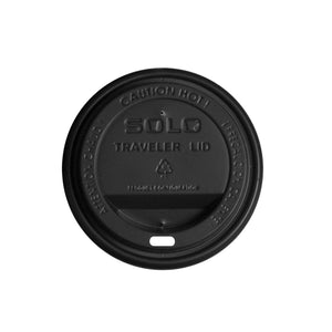 Parisian Black Traveler lid - 12-16oz per 100