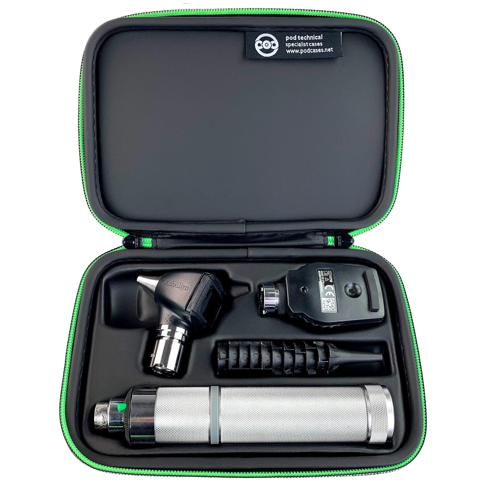 Premium Hard Carry Case for Welch Allyn Otoscope & Ophthalmoscope diagnostic sets