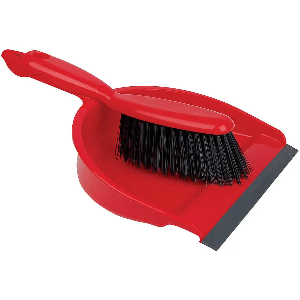 Professional Dustpan & Brush Set Stiff Bristles