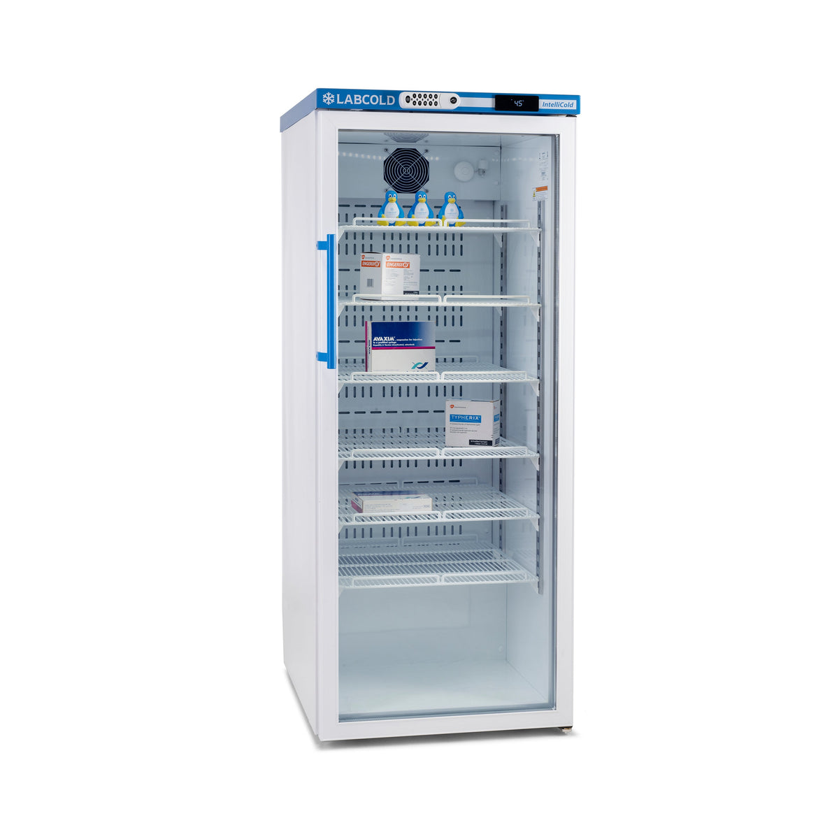Labcold RLDG1024DIGLOCK 340 litre glass door pharmacy fridge with digital lock