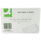 Record Card 152x102mm Ruled Feint White (Pack of 100)