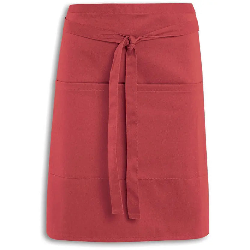Short Waist Apron With Pocket