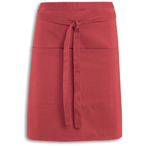 Short Waist Apron With Pocket