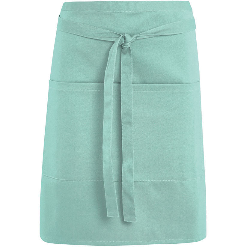Short Waist Apron With Pocket