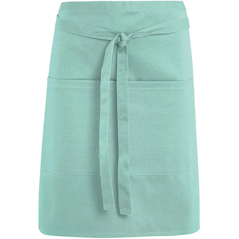Short Waist Apron With Pocket