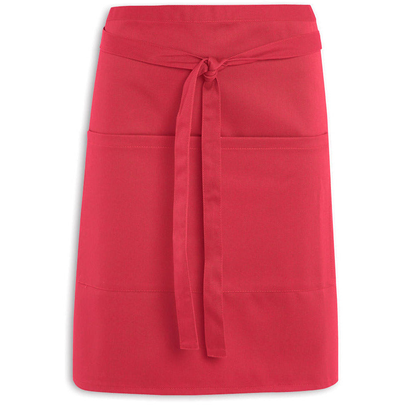 Short Waist Apron With Pocket