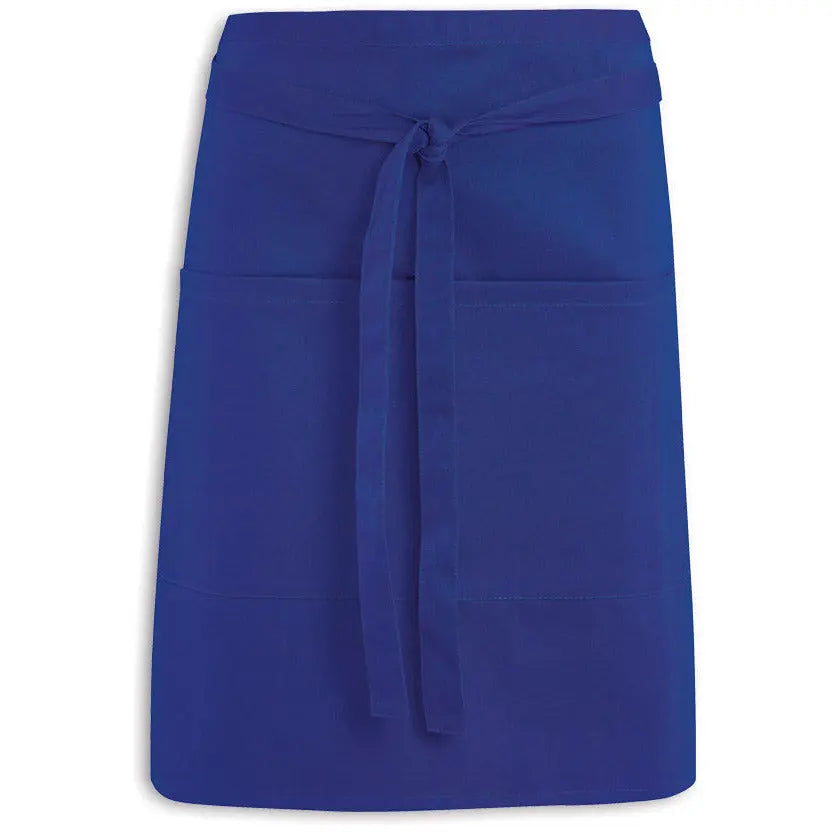 Short Waist Apron With Pocket