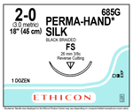 Silk Blk 45cm M3 Usp2-0 S/A Fs - Box of 12