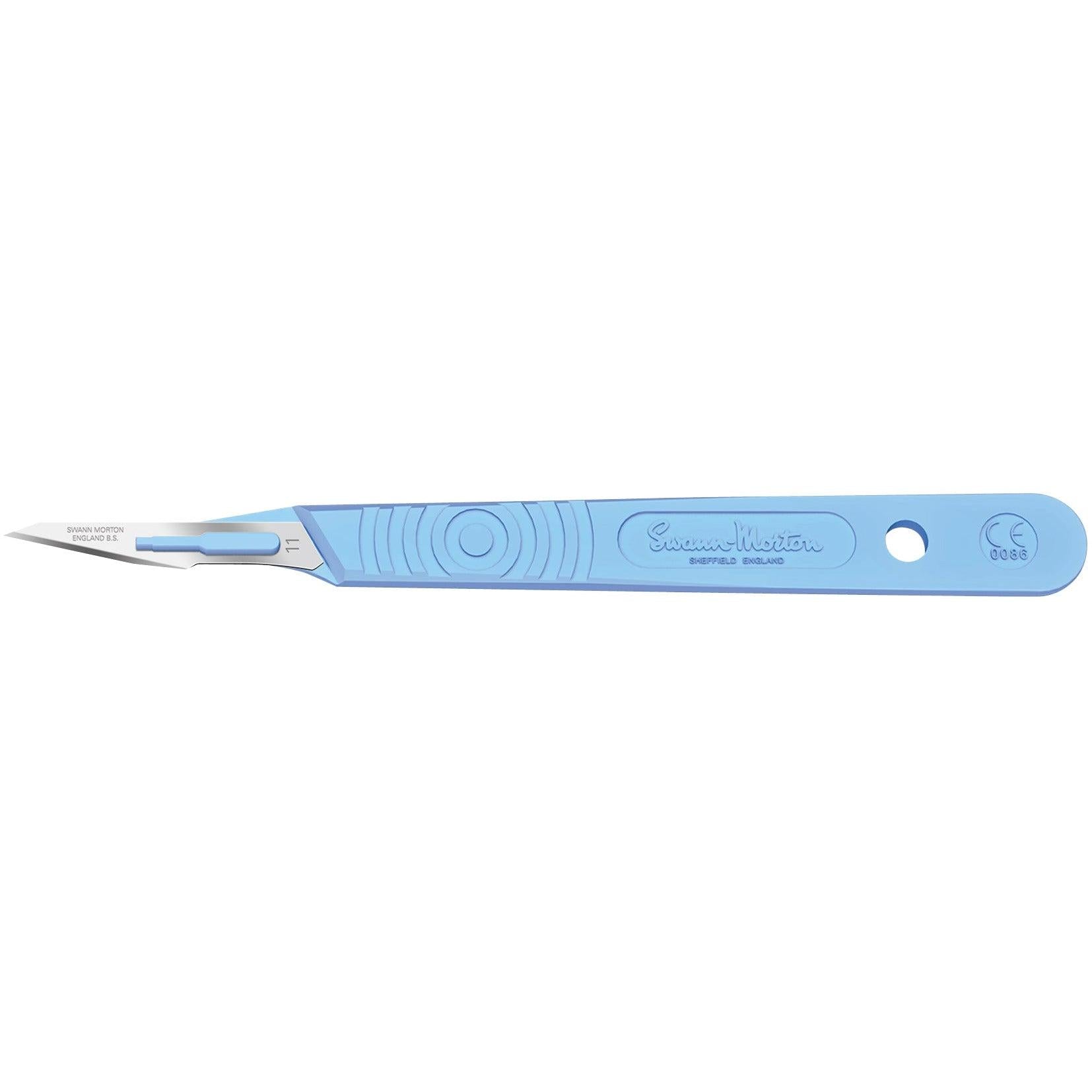 Sterile Disposable Scalpel No.11 Blade with Polystyrene Handle x 10