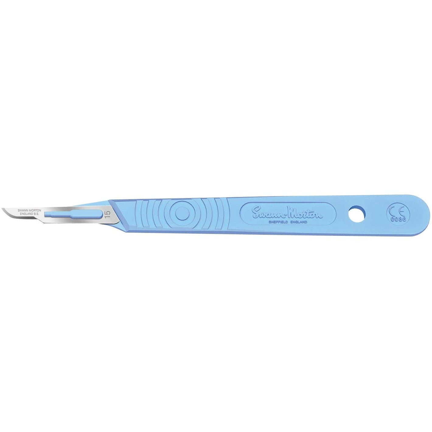 Sterile Disposable Scalpel No.15 Blade with Polystyrene Handle x 10