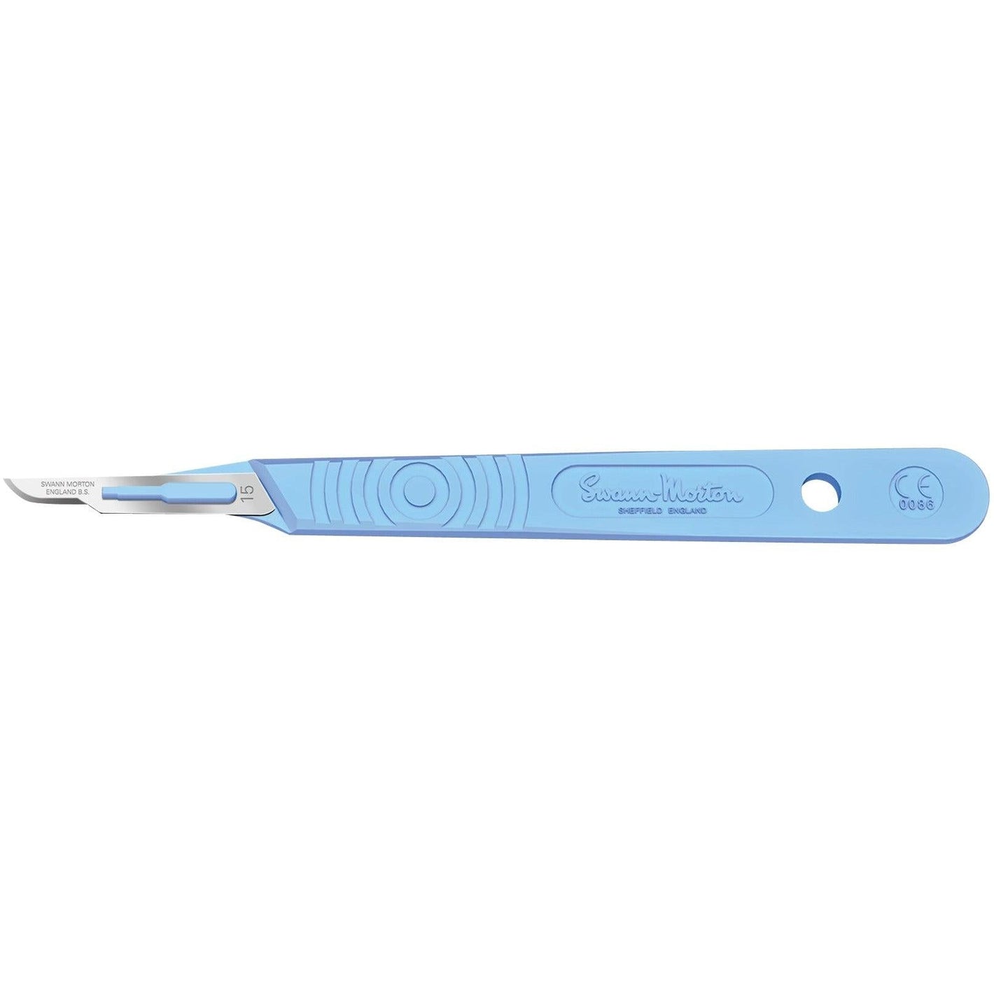 Sterile Disposable Scalpel No.15 Blade with Polystyrene Handle x 10