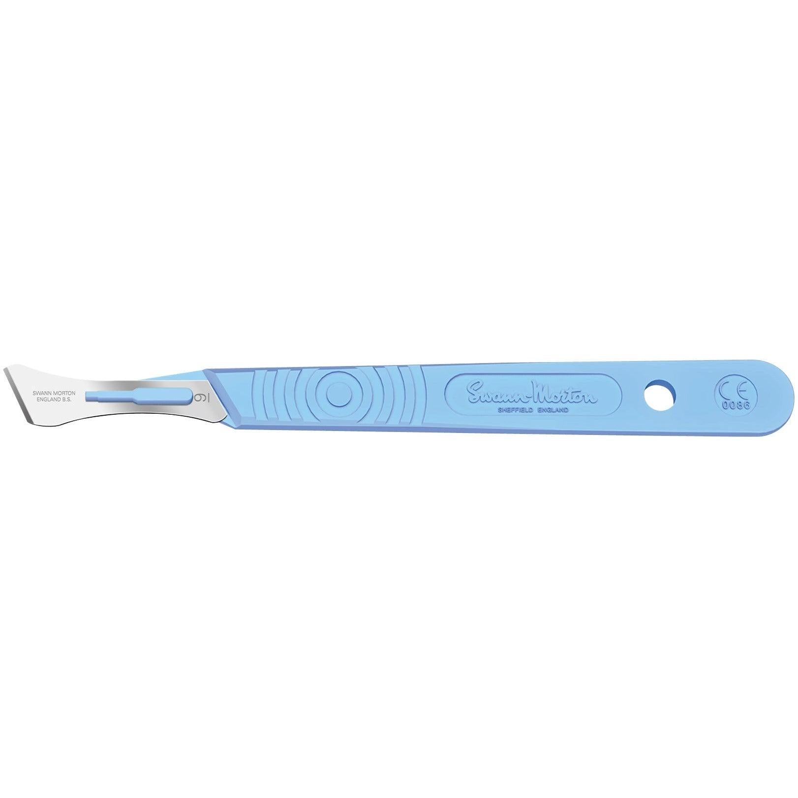 Sterile Disposable Scalpel No.9 Blade with Polystyrene Handle x 10