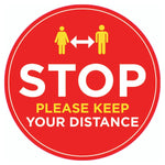 Stop! Please keep your distance – 400mm - Single