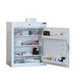 Sunflower Medicine Cabinet, 3 Shelves/2 Door Trays, one door