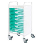 Sunflower Vista 55 Trolley - 7 Single Trays - Green