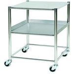 Surgical Trolley - Stainless.Steel - 66x52x86cm - 1 x Tray, 1 x Shelf