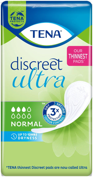 TENA Discreet Ultra Pad Normal - 16 Pack
