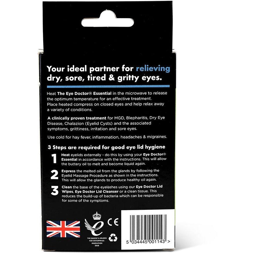The Eye Doctor Essential Dry Eye compress hot and cold.