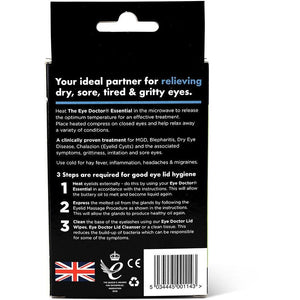 The Eye Doctor Essential Dry Eye compress hot and cold.