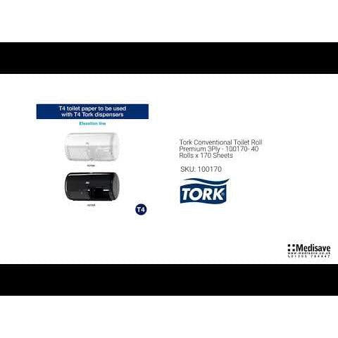 Tork Conventional Toilet Roll Premium 3Ply - 100170- 40 Rolls x 170 Sheets
