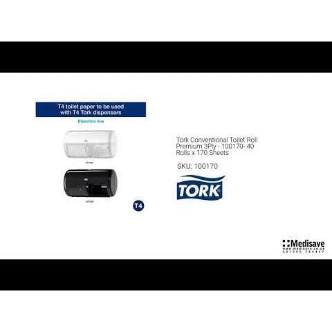 Tork Conventional Toilet Roll Premium 3Ply - 100170- 40 Rolls x 170 Sheets