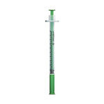 Unisharp 1ml Fixed 29G 0.5" Green x 100