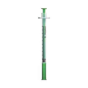 Unisharp 1ml Fixed 29G 0.5" Green x 100