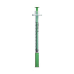 Unisharp 1ml Fixed 29G 0.5" Green x 100