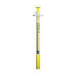 Unisharp 1ml Fixed 29G 0.5" Yellow x 100