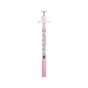Unisharp 31G 0.3mL Fixed Needle Syringe - Pink Box of 100