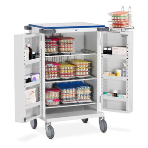 Unit Dosage Trolley - Double Door - Blister Pack - 9 Frames - High Security Bolt Lock