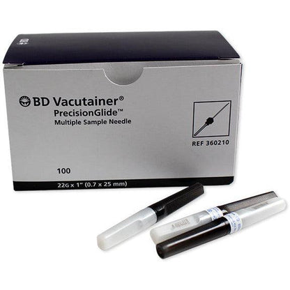 Vacutainer Needle 22g 1" x 100