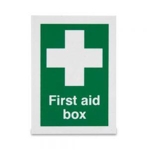 White cross and first aid box - Vinyl